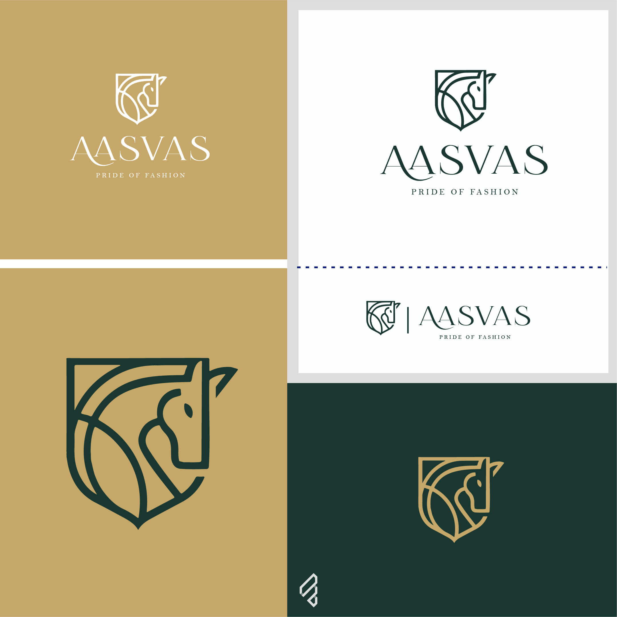 Aasvas Clothing Brand logo Design