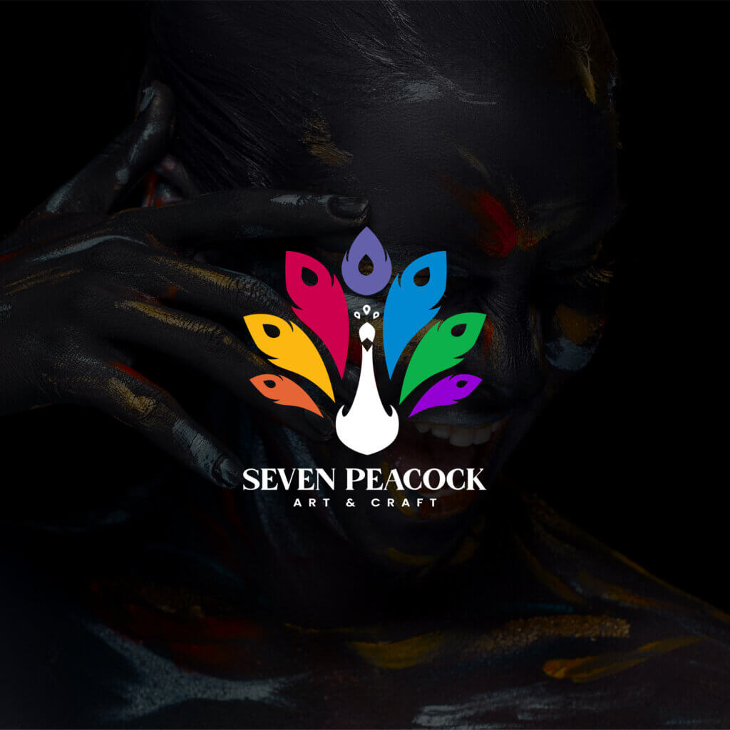 Seven Peacock 3 Logo Design, Famebro media, Famebro Creative Studio, Website Design