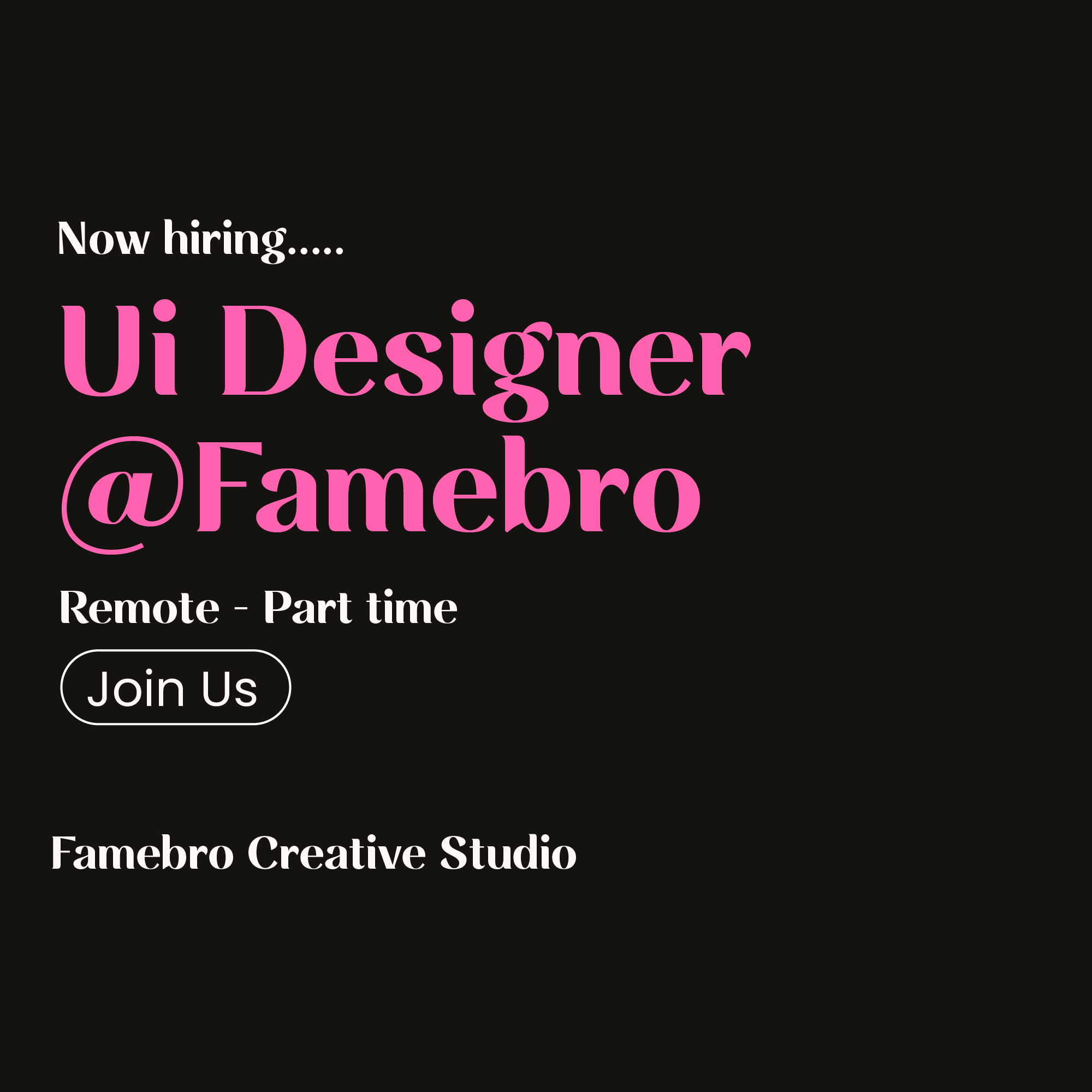 Ui Designer Logo Design, Famebro media, Famebro Creative Studio, Website Design